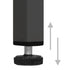 Lady Jillian -  Display Cabinet Anthracite 90x40x180 cm Steel and Tempered Glass